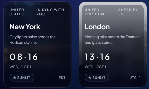 WorldClock Time Zone App